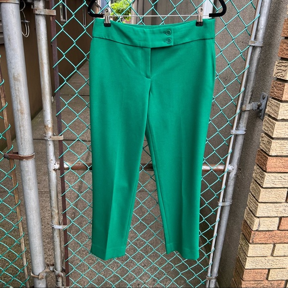 Talbots Green Cropped Pants 6 - Picture 14 of 16